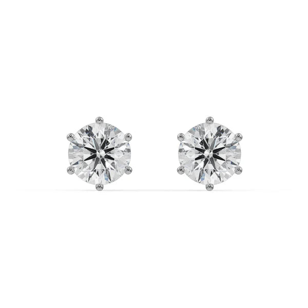 2 CT Versatile Lab Grown Diamond Solitaire Studs