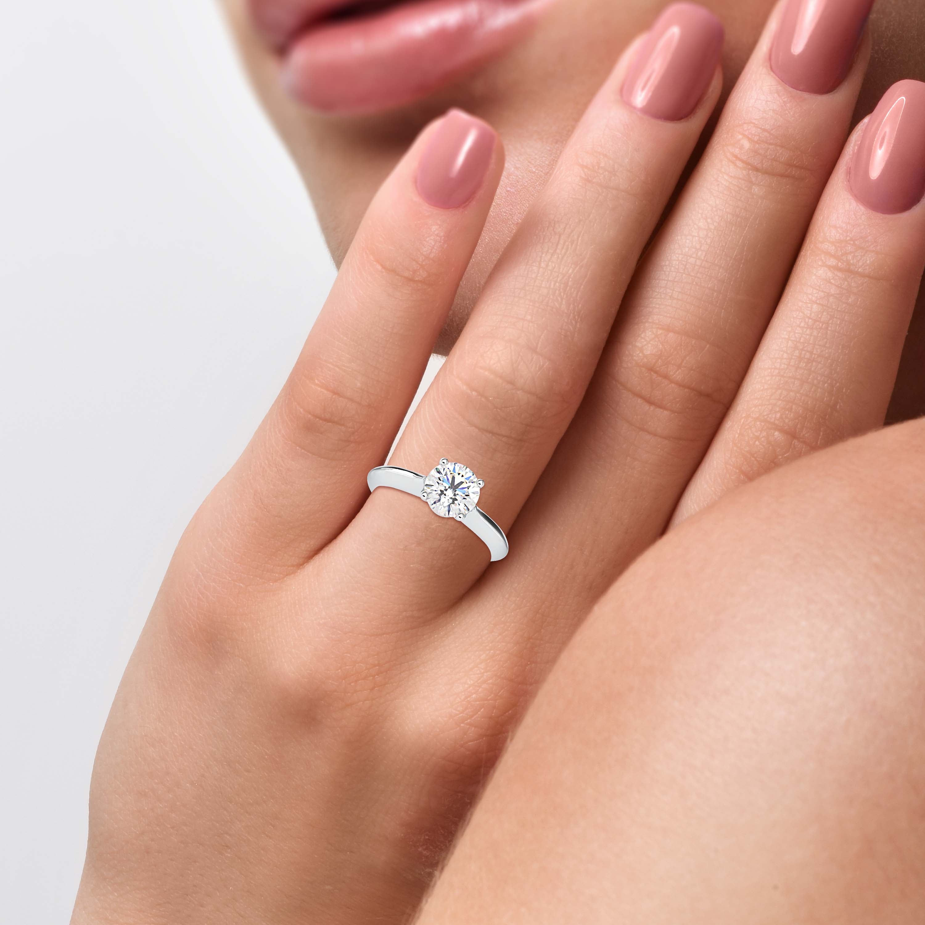 Silver Engagement Ring