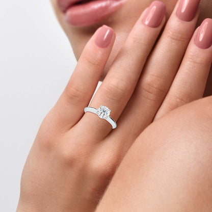 Silver Engagement Ring