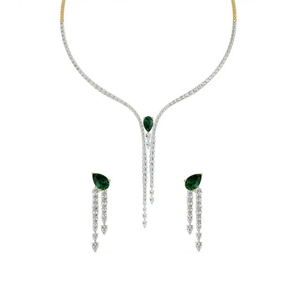 Empress Dewdrop Lab Grown Diamond Necklace Set