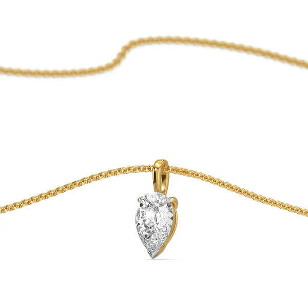 2 CT Dew Drop Lab Grown Diamond Solitaire Pendant