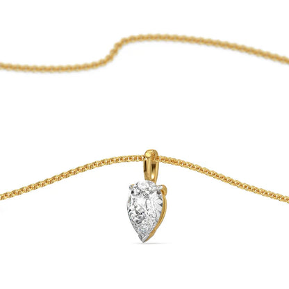 2 CT Dew Drop Lab Grown Diamond Solitaire Pendant
