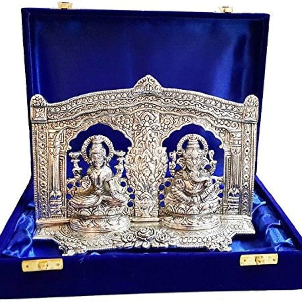 Silver Laxmi Ganesh Patra Box