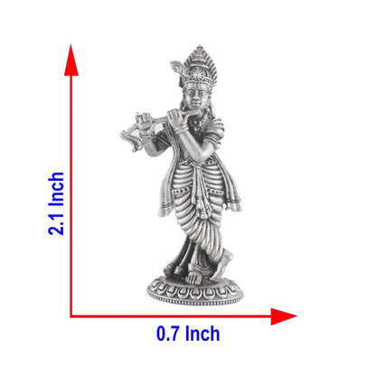 SIlver Krishna Statue