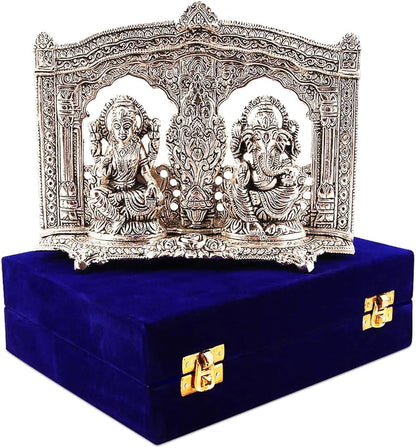 Silver Laxmi Ganesh Patra Box