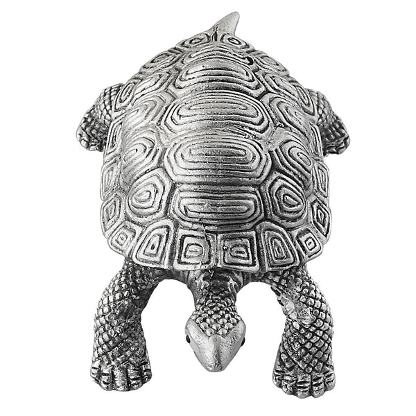 Silver Tortoise Turtle, for Good Luck Prosperity & Vaastu