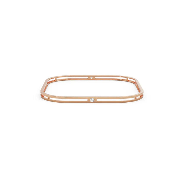 Soft Square Lab Grown Diamond Bangle