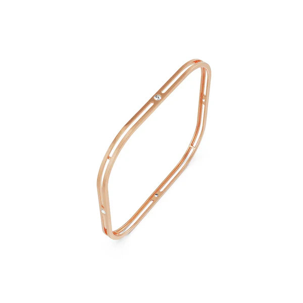 Soft Square Lab Grown Diamond Bangle