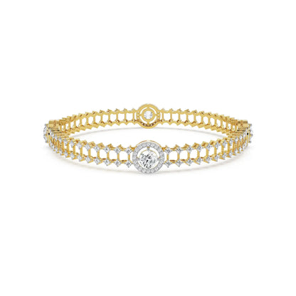 Royal Halo Lab Grown Diamond Bangle