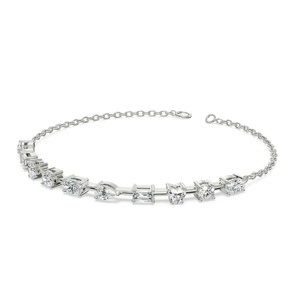 Multi Lab Grown Diamond Tennis Bracelet