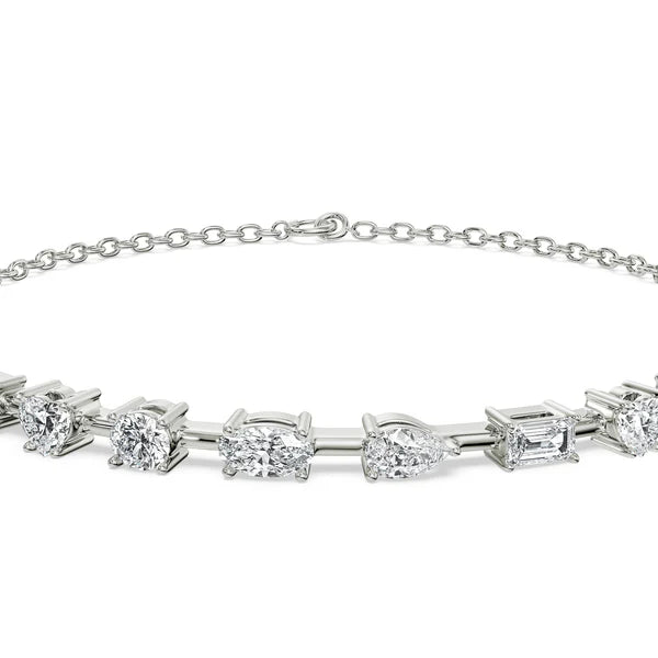 Multi Lab Grown Diamond Tennis Bracelet