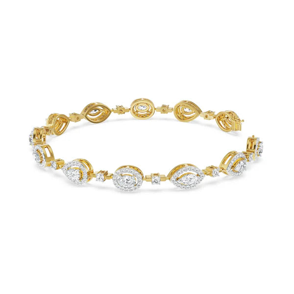Multi Stone Diamond Bracelet