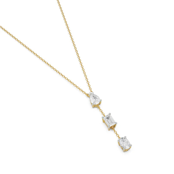 Emerald Tri Lab Diamond Necklace Set