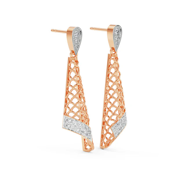 Opulent Diamond Drop Pendant Set