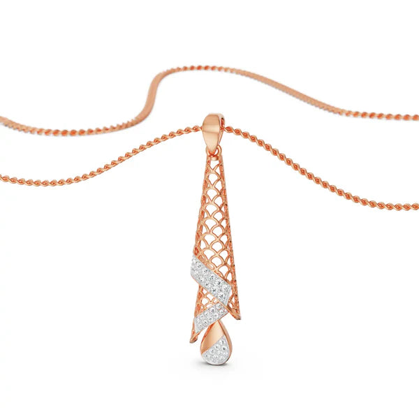 Opulent Diamond Drop Pendant Set