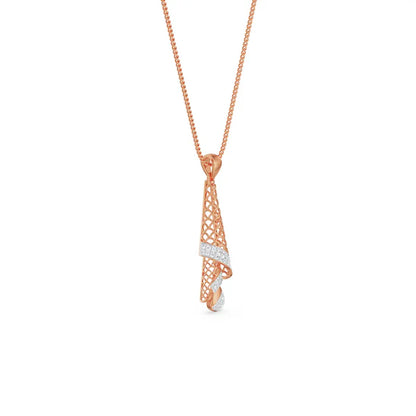 Opulent Diamond Drop Pendant Set