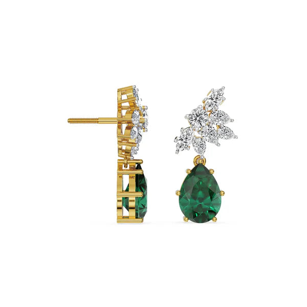 Emerald Bliss Lab Grown Diamond   Earrings