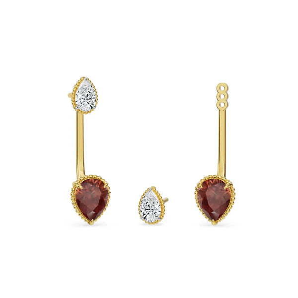 Ruby Rain Lab Grown Diamond   Earrings