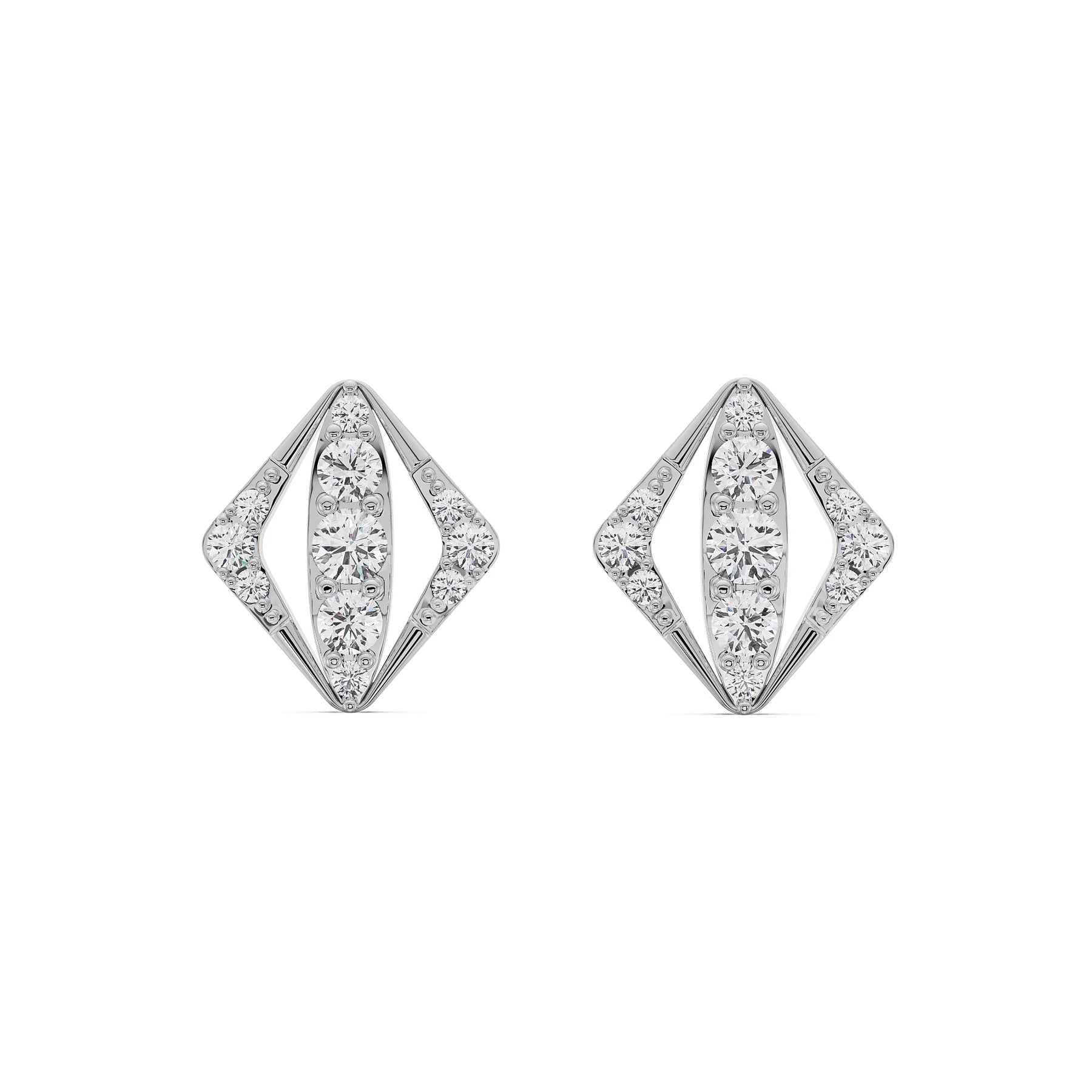 Rhombus Glamour Lab Grown Diamond Studs