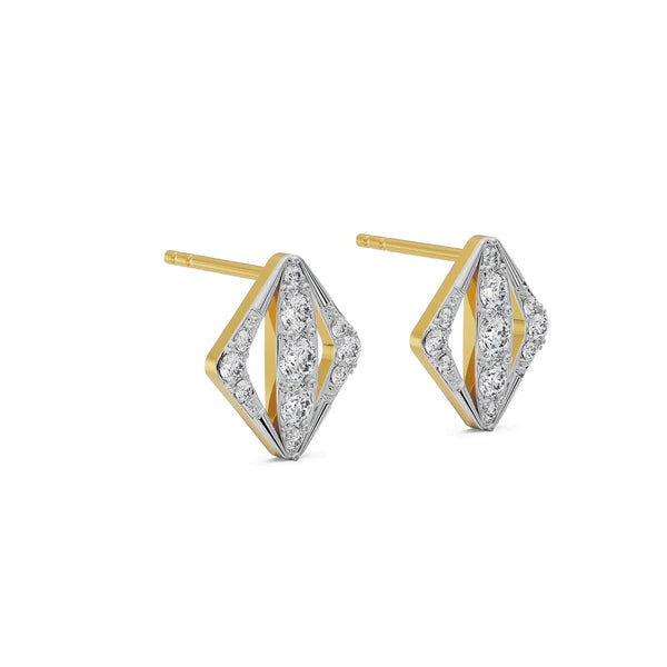 Rhombus Glamour Lab Grown Diamond Studs
