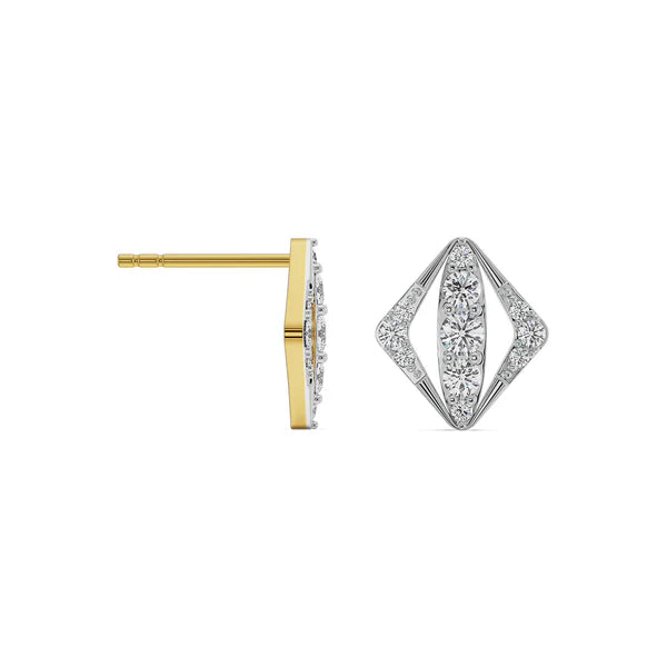 Rhombus Glamour Lab Grown Diamond Studs