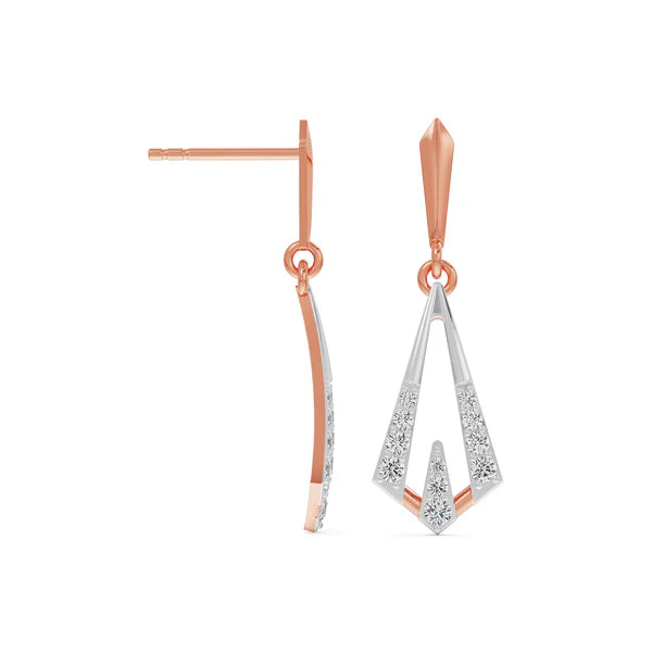 Rhombus Delight Lab Grown Diamond Earrings