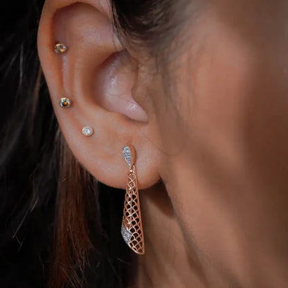 Lab-Grown Opulent Diamond Drop Earrings
