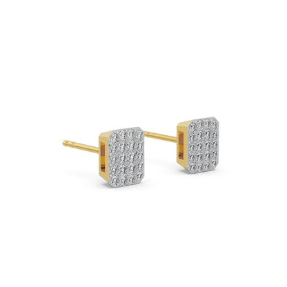 Glamorous Lab Grown Diamond Cluster Earrings