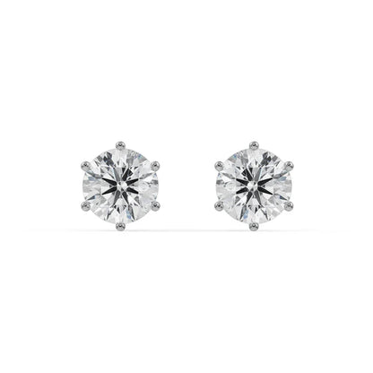 2 CT Versatile Lab Grown Diamond Solitaire Studs