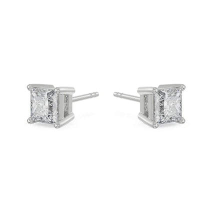1 CT Timeless Princess Lab Grown Diamond Solitaire Studs