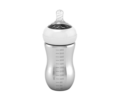 Silver Milk Bottle