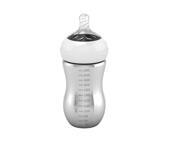 Silver Milk Bottle