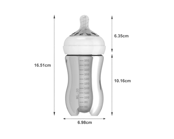 Silver Milk Bottle
