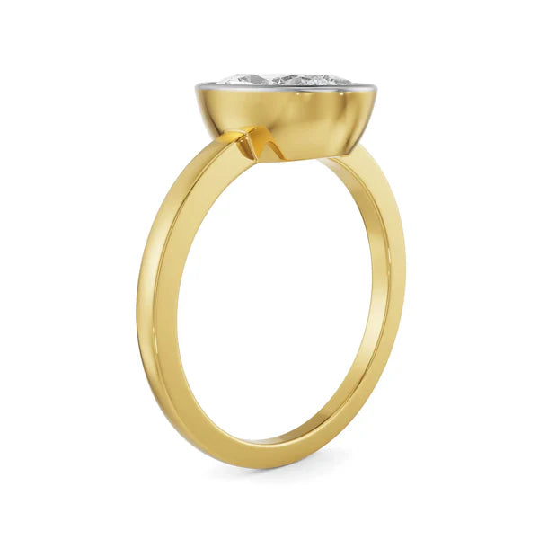 Classic Oval Cut Men Lab Diamond Ring