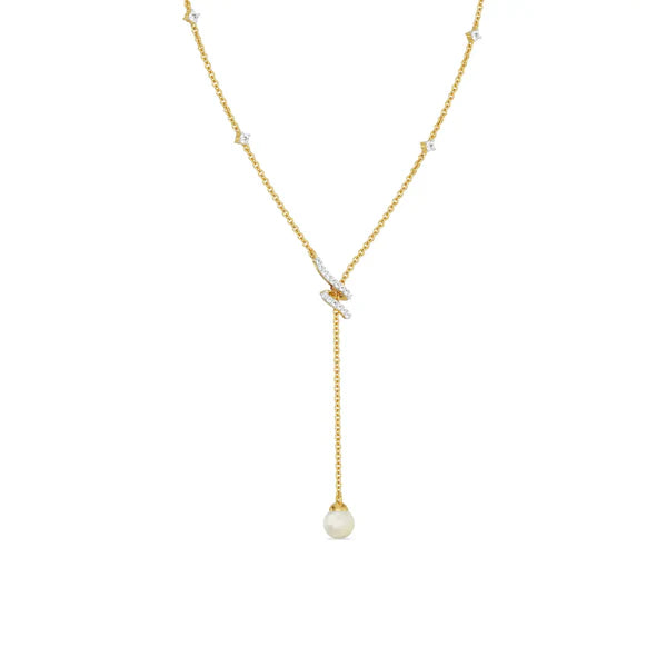 Pear Drop Adjustable Diamond Necklace