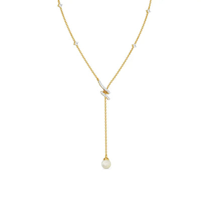 Pear Drop Adjustable Diamond Necklace