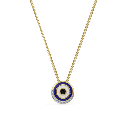 Enigma Evil Eye Lab Diamond Necklace