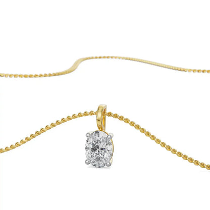 0.5 CT Oval Lab Grown Diamond Pendant