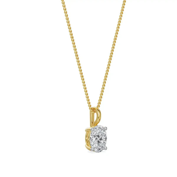 0.5 CT Oval Lab Grown Diamond Pendant