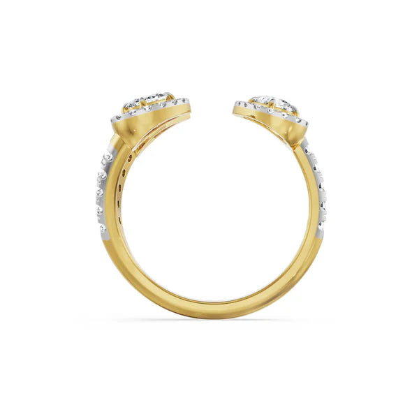 Three Stone Cocktail Lab Grown Diamond Ring