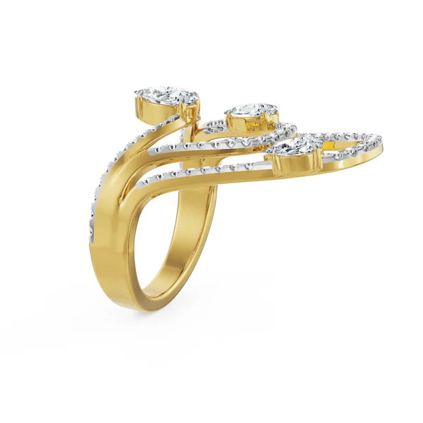 Three Pear Lab Grown Diamond Cocktail Ring