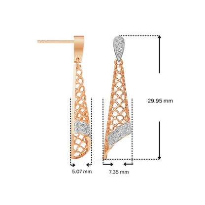 Lab-Grown Opulent Diamond Drop Earrings