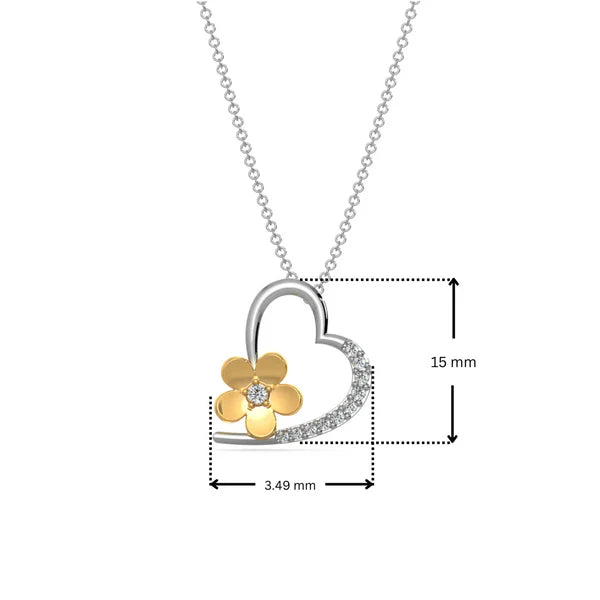 Love Blossom Lab Grown Diamond  Pendant