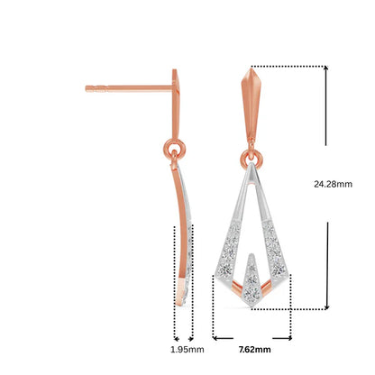 Rhombus Delight Lab Grown Diamond Earrings