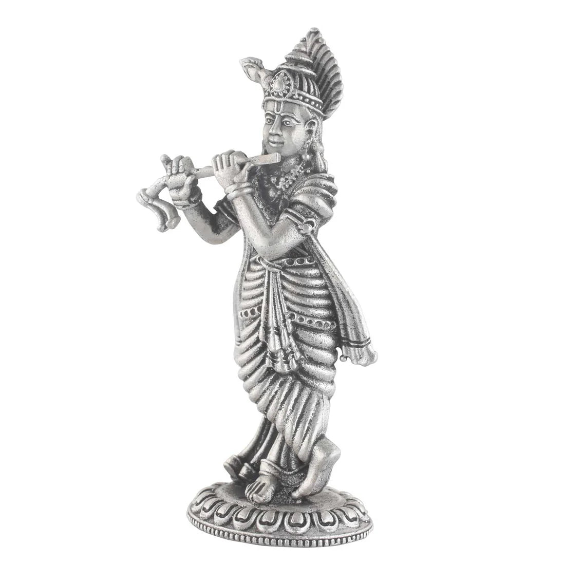 SIlver Krishna Statue